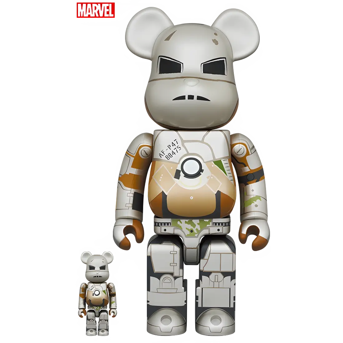 Bearbrick Iron Man Mark I 100%+400% Herstellerbild 1