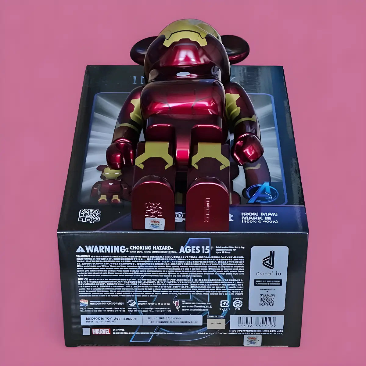Bearbrick Iron Man Mark III 100%+400% Echtheitsmerkmale