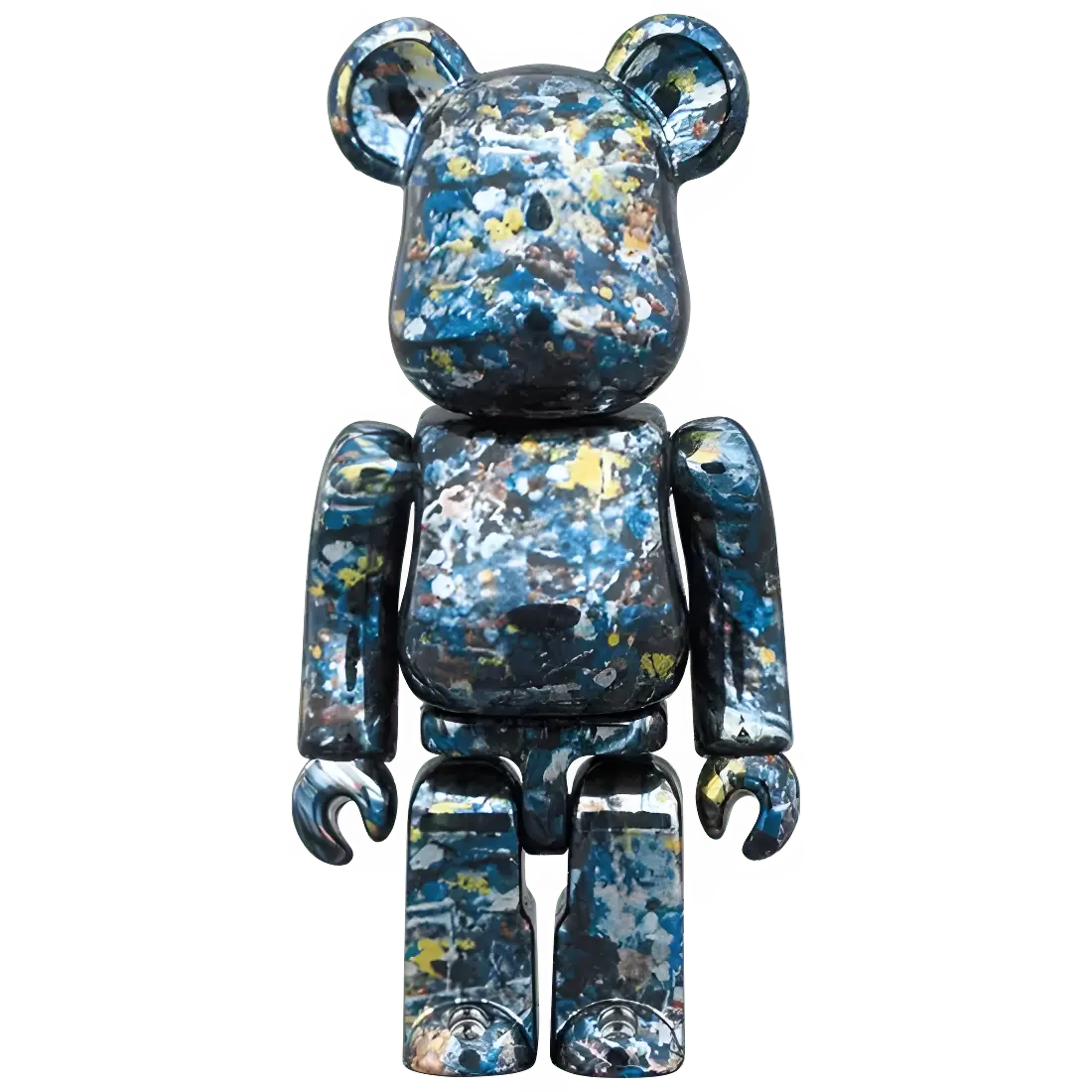 Bearbrick Jackson Pollock Studio Chrome Version 100%+400% Herstellerbild 2