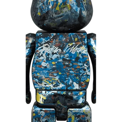 Bearbrick Jackson Pollock Studio Chrome Version 100%+400% Herstellerbild 4