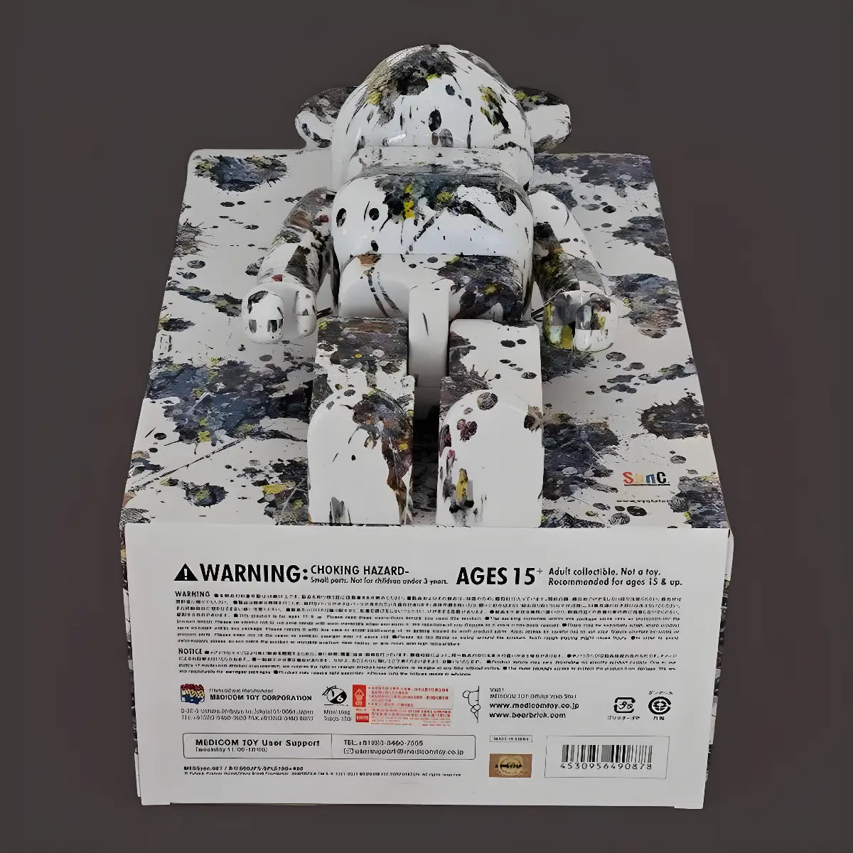 Bearbrick Jackson Pollock Studio 'Splash' 100%+400% Echtheitsmerkmale