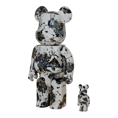 Bearbrick Jackson Pollock Studio 'Splash' 100%+400% schräg