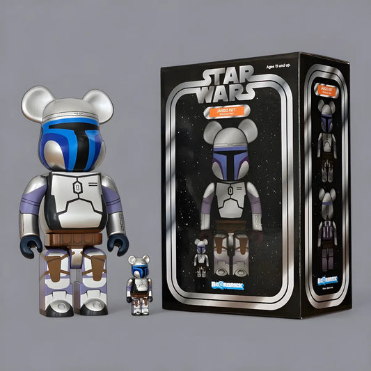 Bearbrick Jango Fett (Geonosis Version) 100%+400% mit Verpackung
