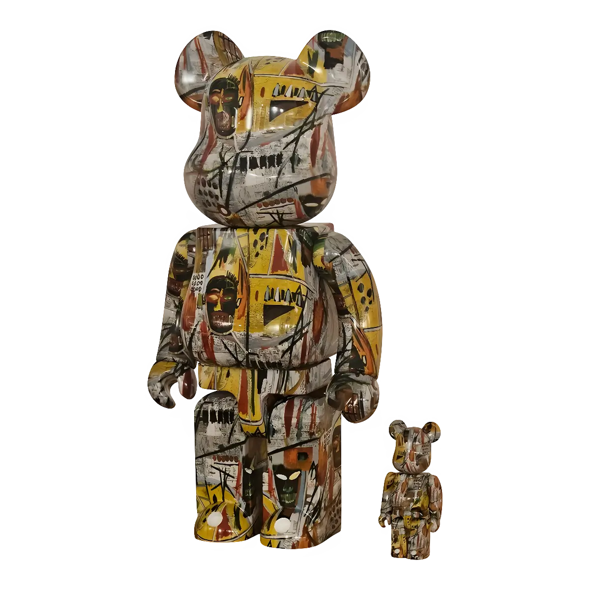 Bearbrick Jean-Michel Basquiat #1 100%+400% schräg