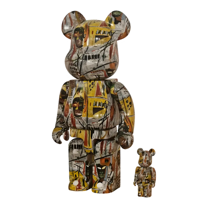 Bearbrick Jean-Michel Basquiat #1 100%+400% schräg
