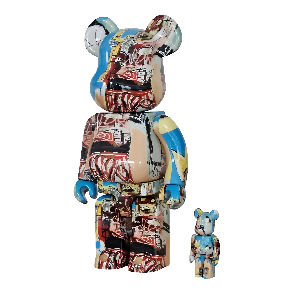 Bearbrick Jean-Michel Basquiat #6 100%+400% schräg