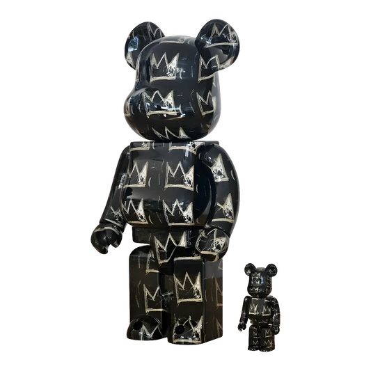 Bearbrick Jean-Michel Basquiat #8 100%+400% schräg