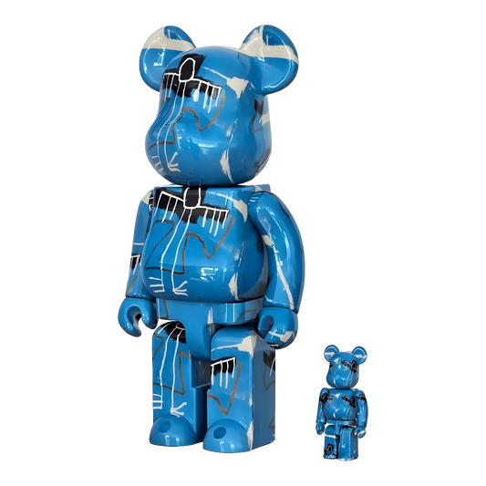 Bearbrick Jean-Michel Basquiat #9 100%+400% schräg