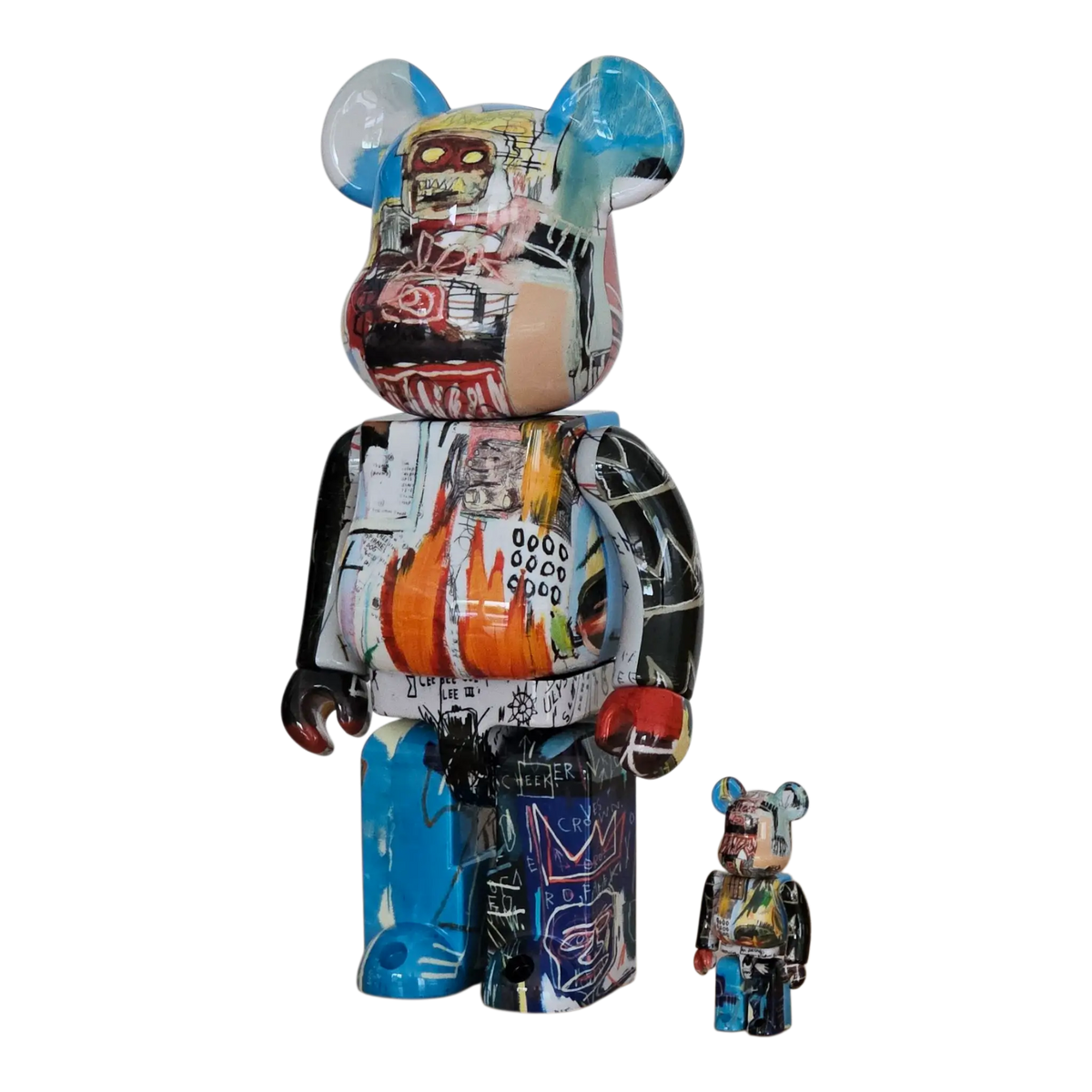 Bearbrick Jean-Michel Basquiat 'Special' 100%+400% schräg