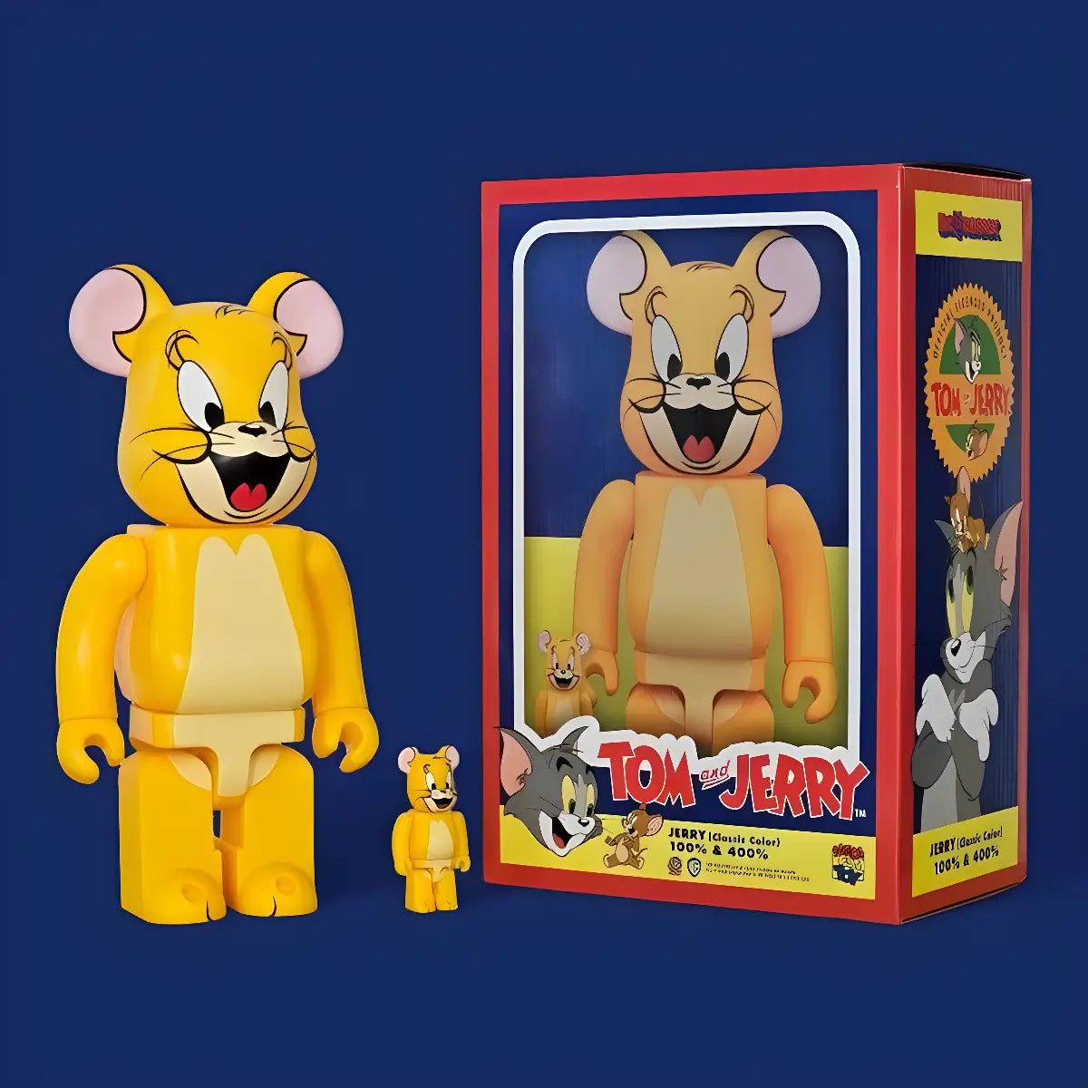Bearbrick Jerry (Classic Color) [Tom and Jerry] 100%+400% mit Verpackung