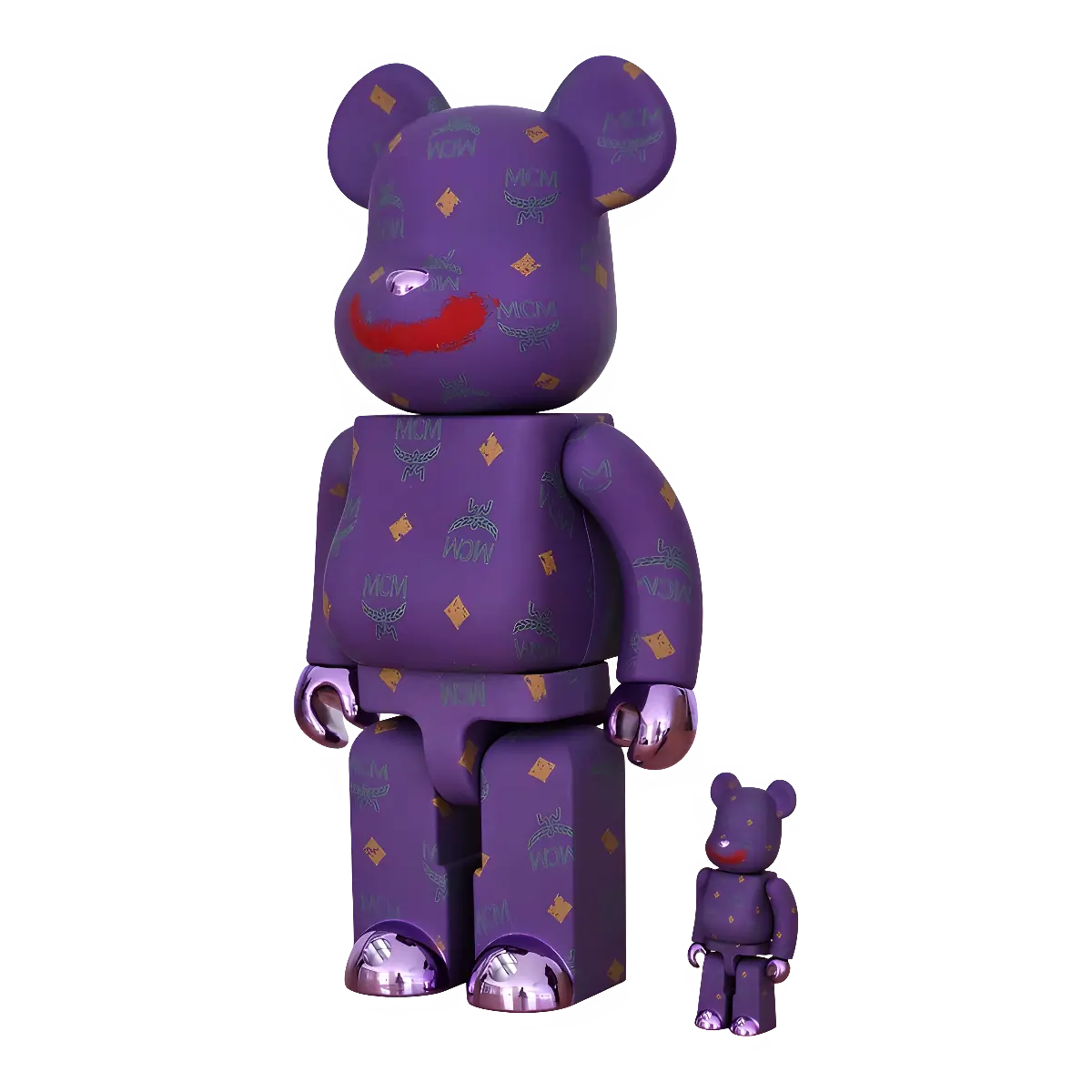 Bearbrick Joker × MCM 100%+400% schräg