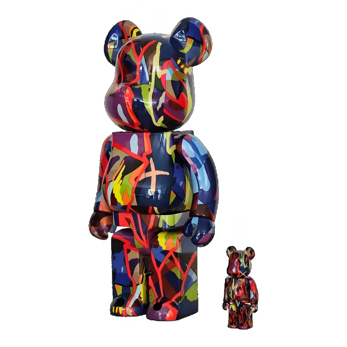 Bearbrick KAWS TENSION 400% schräg