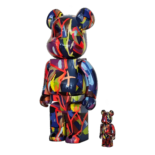 Bearbrick KAWS TENSION 400% schräg