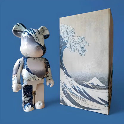 Bearbrick Katsushika Hokusai Die große Welle von Kanagawa 1000% mit Verpackung