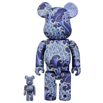 Bearbrick Katsushika Hokusai Kamimachi Festival Yatai Ceiling Painting 'Onami' 100%+400% Herstellerbild 1