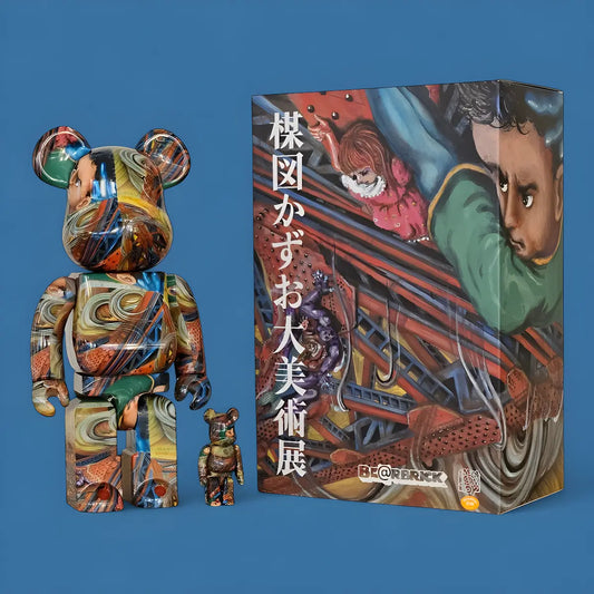 Bearbrick Kazuo Yuzu Art Exhibition 100%+400% mit Verpackung