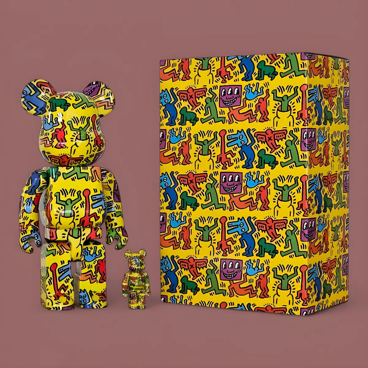 Bearbrick Keith Haring #5 100%+400% mit Verpackung