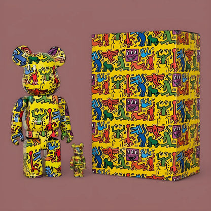 Bearbrick Keith Haring #5 100%+400% mit Verpackung
