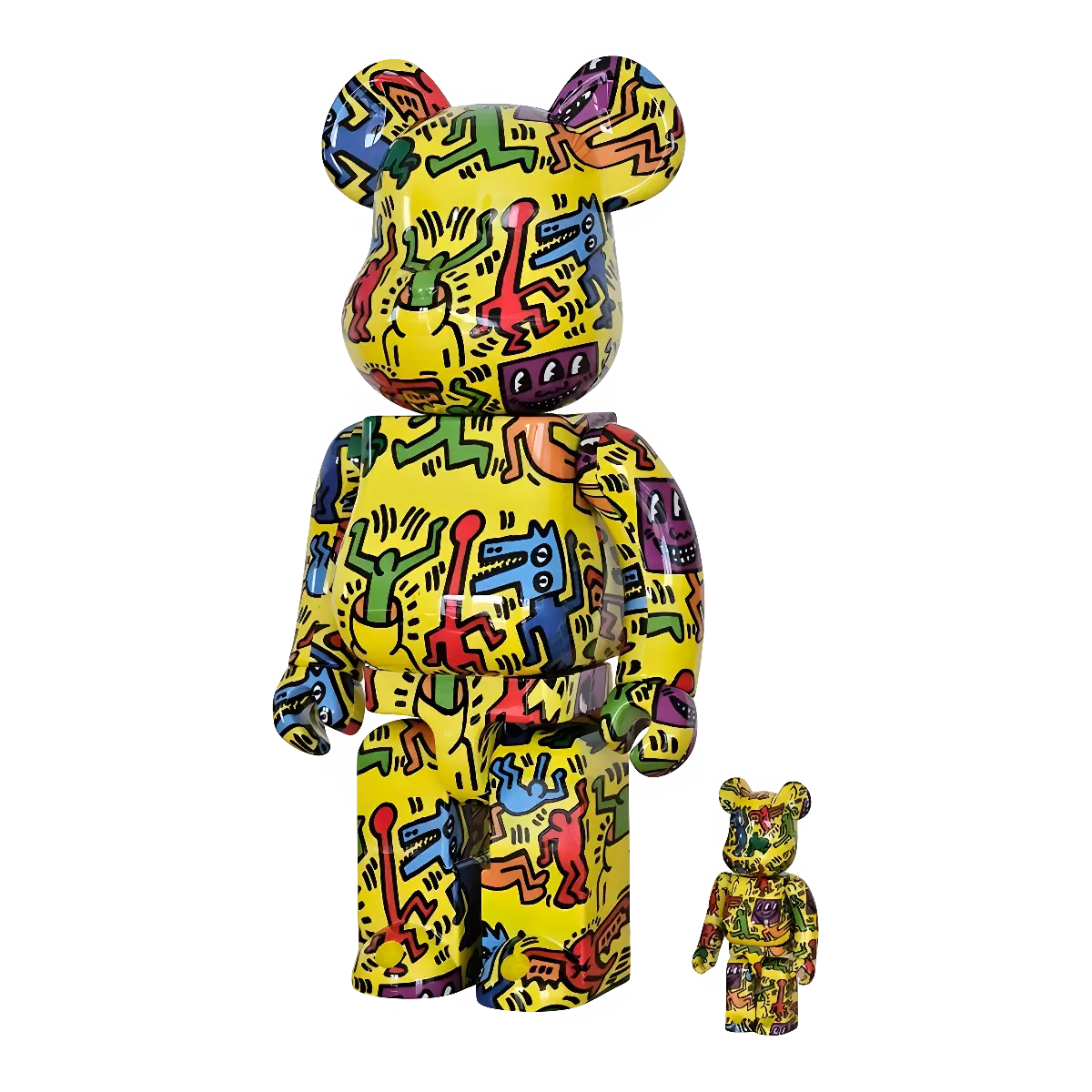 Bearbrick Keith Haring #5 100%+400% schräg