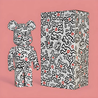 Bearbrick Keith Haring #8 1000% mit Verpackung