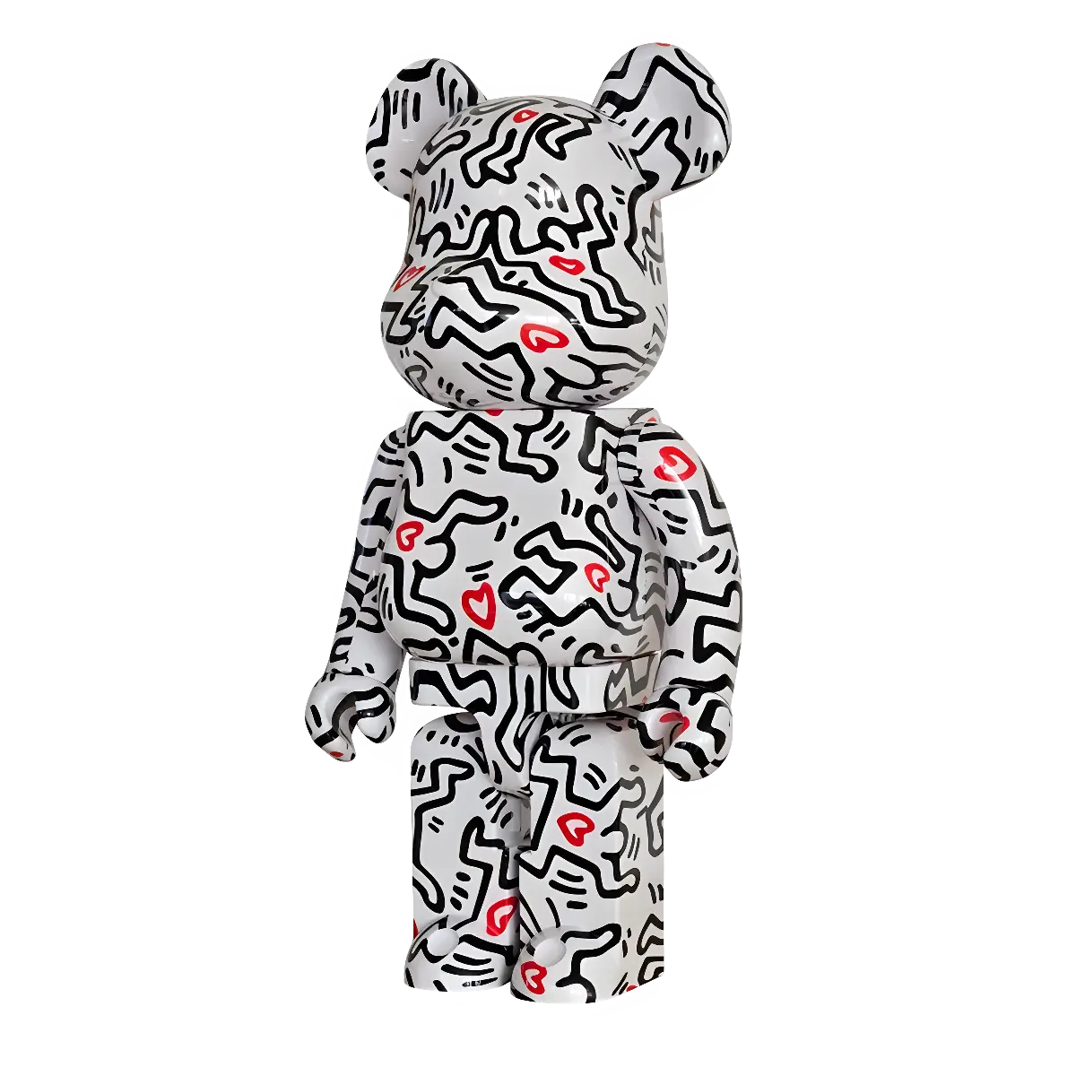 Bearbrick Keith Haring #8 1000% schräg