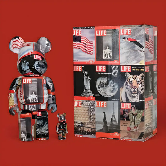 Bearbrick LIFE Magazine 100%+400% mit Verpackung