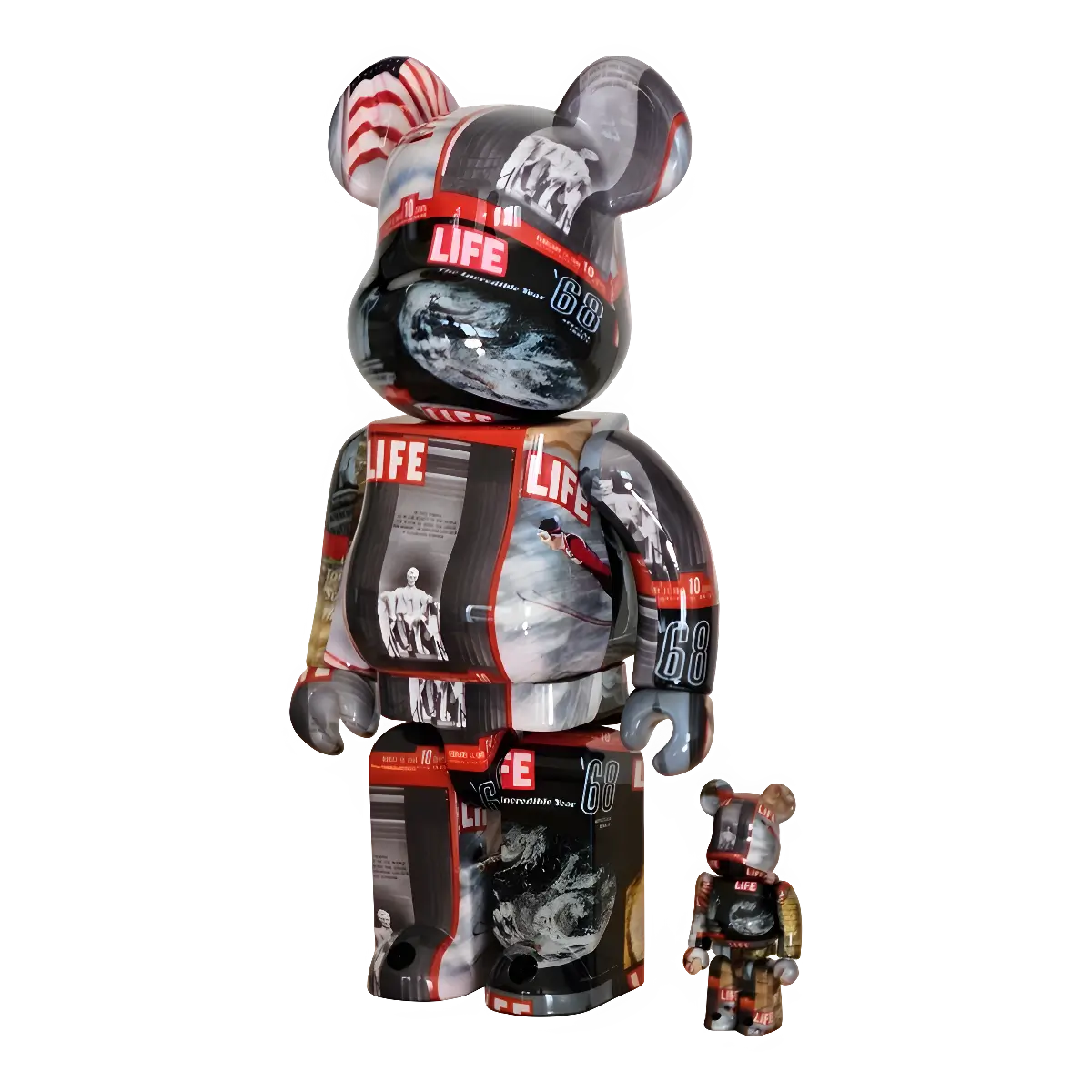Bearbrick LIFE Magazine 100%+400% schräg