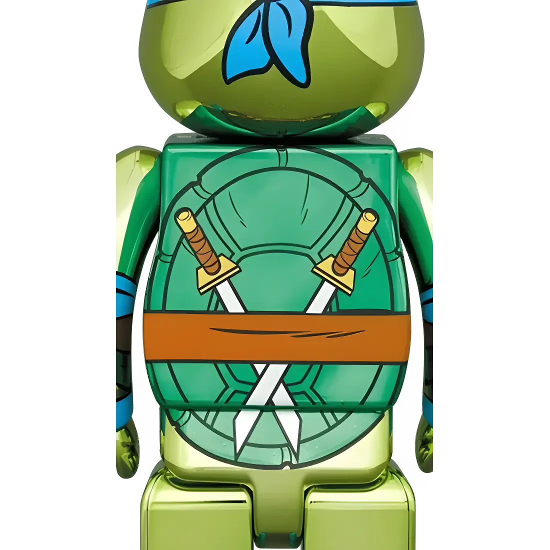 Bearbrick Leonardo Chrome Version [Teenage Mutant Ninja Turtles] 100%+400% Herstellerbild 4
