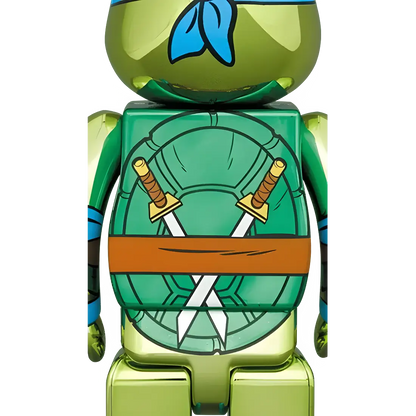Bearbrick Leonardo Chrome Version [Teenage Mutant Ninja Turtles] 100%+400% Herstellerbild 4