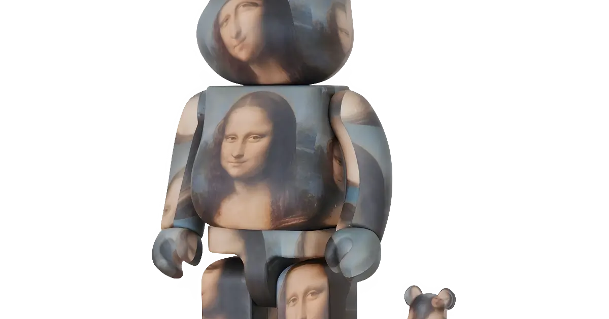 BE@RBRICK Leonardo da Vinci 'Mona Lisa' 100%+400%