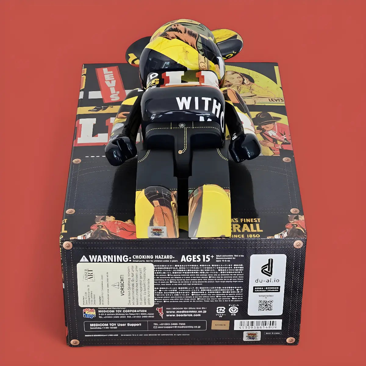 Bearbrick Levi's Banner 100%+400% Echtheitsmerkmale