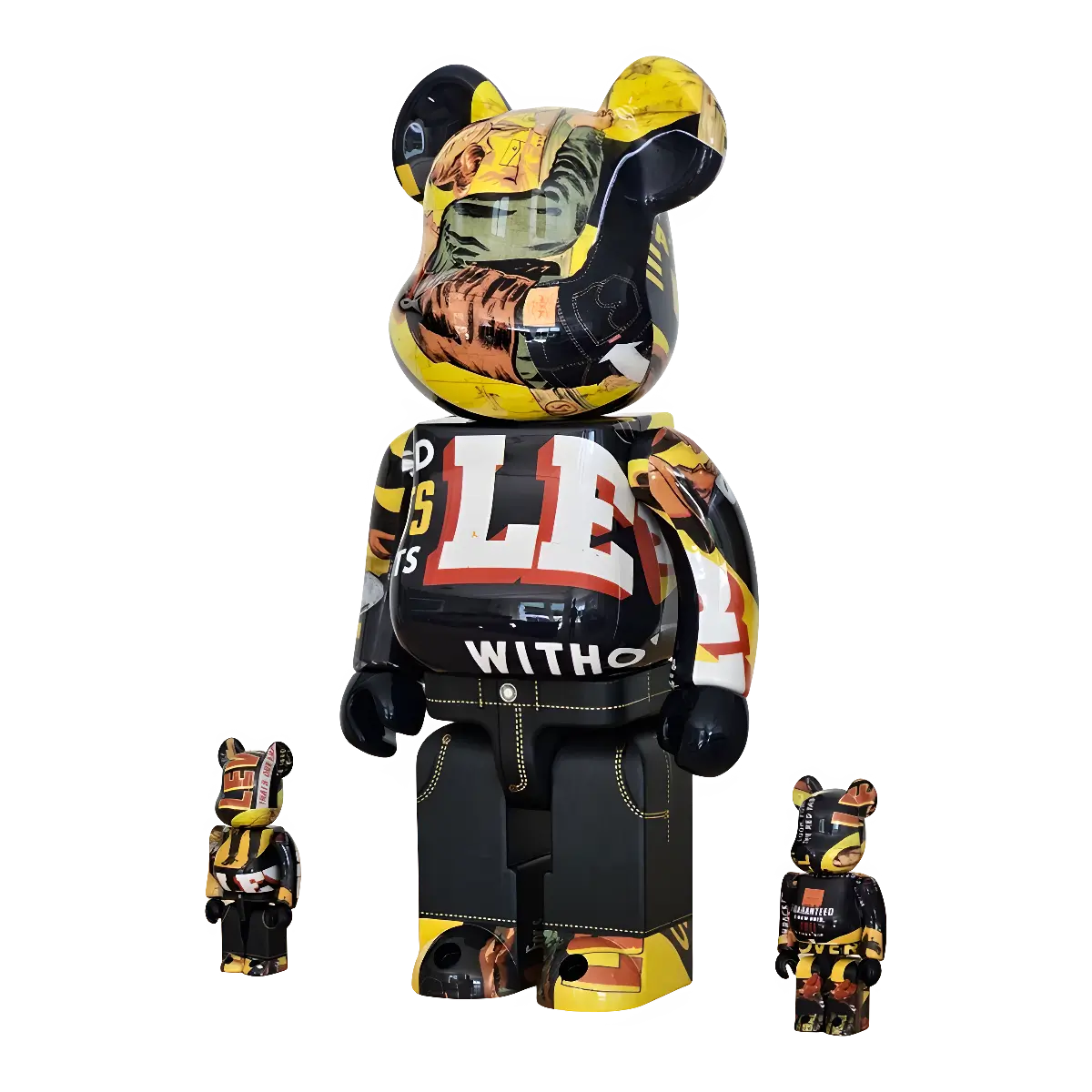 Bearbrick Levi's Banner 100%+400% schräg
