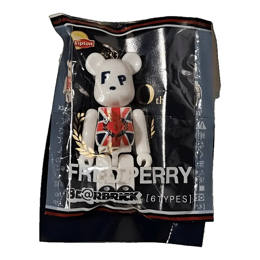 Bearbrick Lipton × Fred Perry UNION JACK 70% in der Verpackung