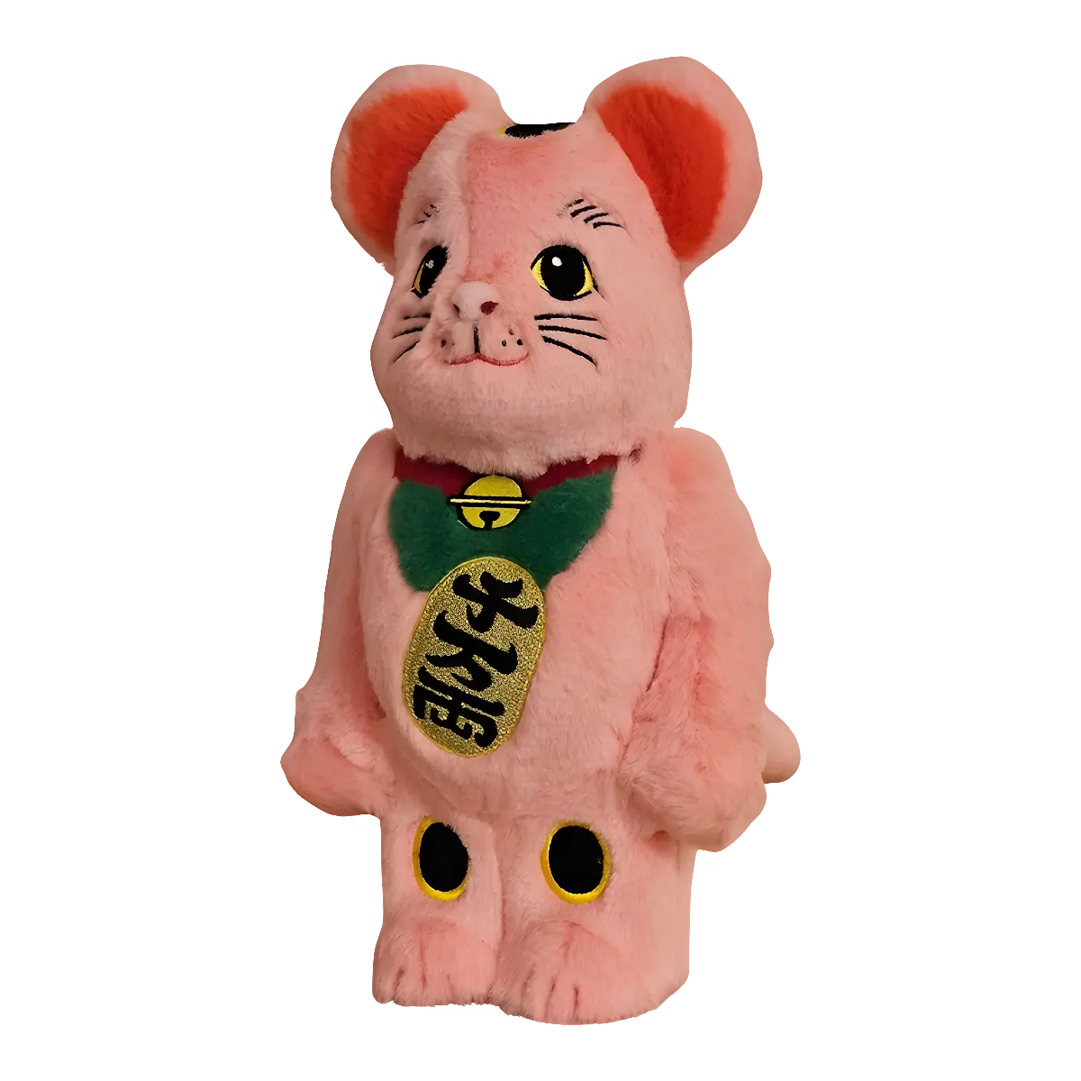 Bearbrick Maneki Neko Costume Version Pink 400% schräg