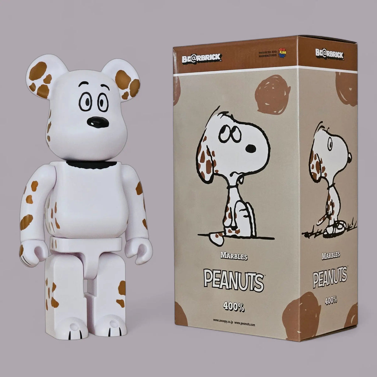 Bearbrick Marbles [PEANUTS] 400% mit Verpackung