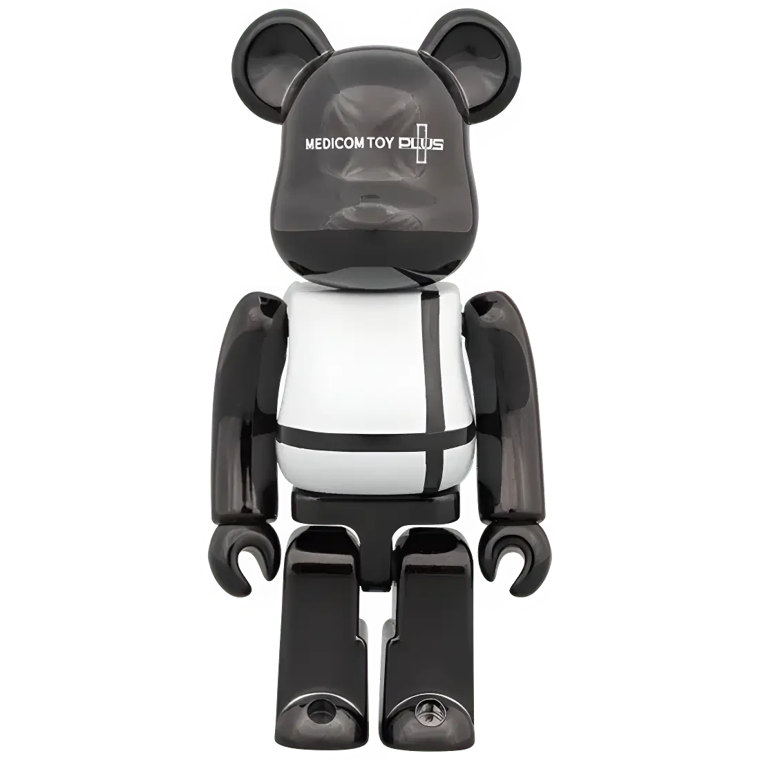 Bearbrick Medicom Toy Plus Black Chrome Version 100%+400% Herstellerbild 2