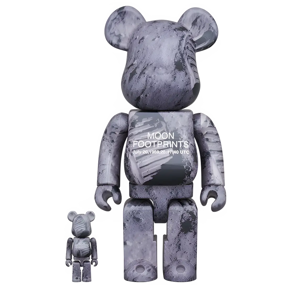 Bearbrick Moon Footprints [Apollo 11] 100%+400% Herstellerbild 1