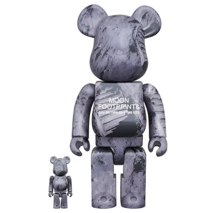 Bearbrick Moon Footprints [Apollo 11] 100%+400% Herstellerbild 1