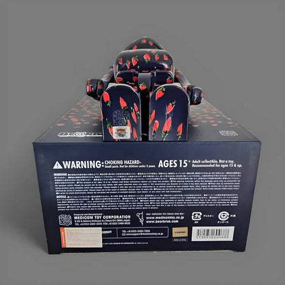 Bearbrick Muveil 'Strawberry Pattern' 100%+400% Echtheitsmerkmale