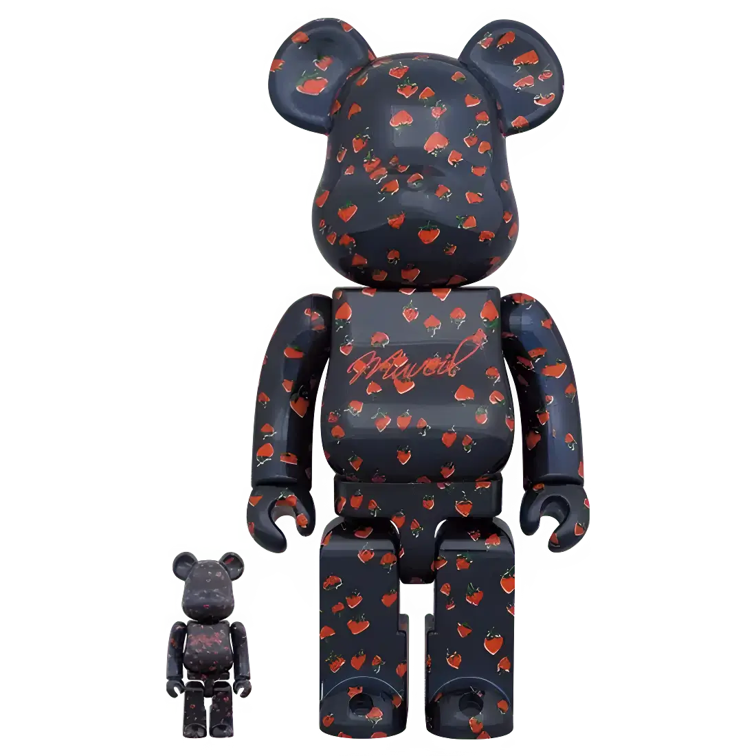 Bearbrick Muveil 'Strawberry Pattern' 100%+400% Herstellerbild 1