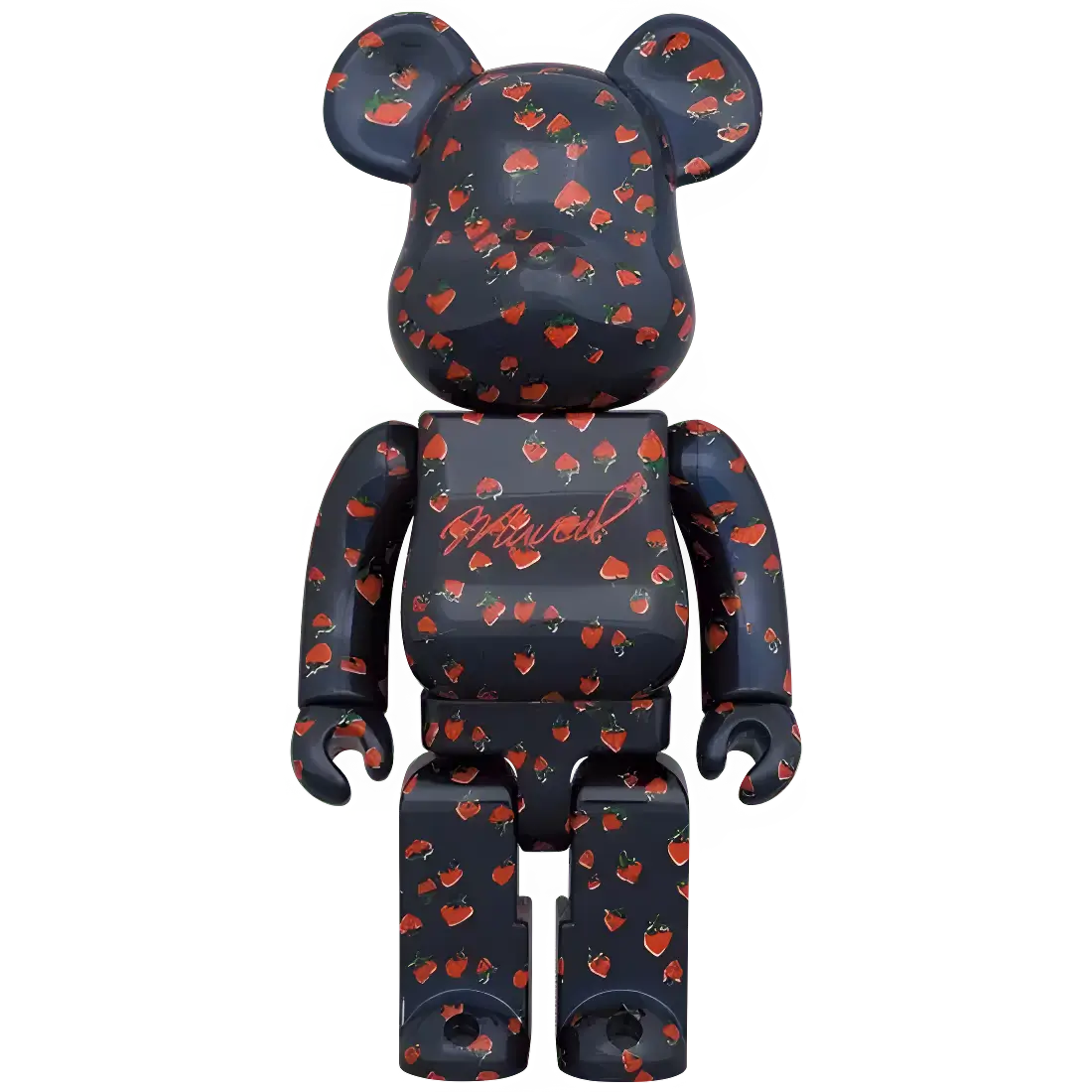 Bearbrick Muveil 'Strawberry Pattern' 100%+400% Herstellerbild 3