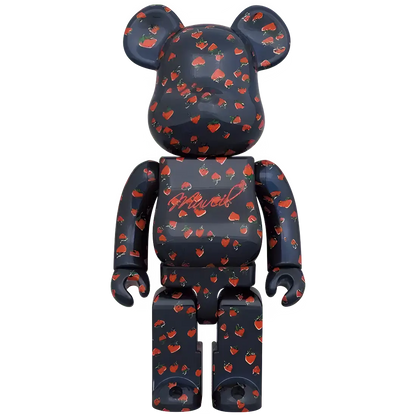 Bearbrick Muveil 'Strawberry Pattern' 100%+400% Herstellerbild 3