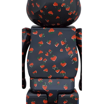 Bearbrick Muveil 'Strawberry Pattern' 100%+400% Herstellerbild 4