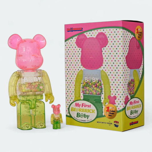 Bearbrick My First Bearbrick Baby 1st Color Clear Version 100%+400% mit Verpackung