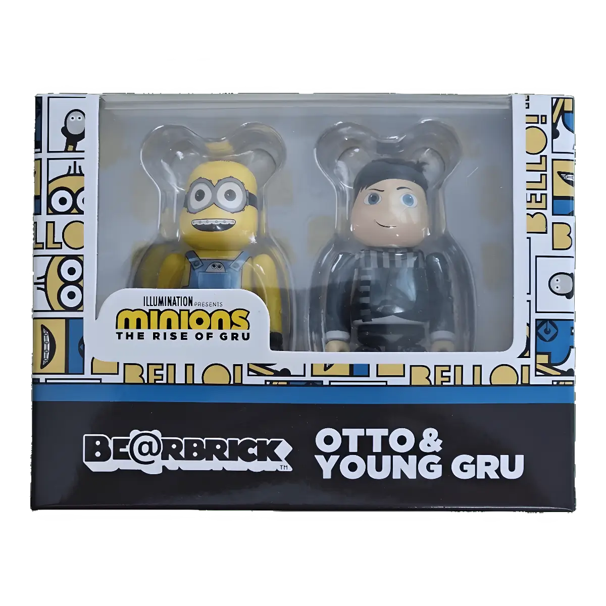 Bearbrick Otto & Young Gru 100% in der Verpackung
