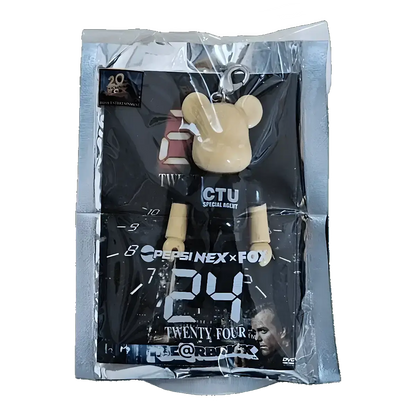 Bearbrick PEPSI.NEX × FOX - 24 Twenty Four 70% in der Verpackung