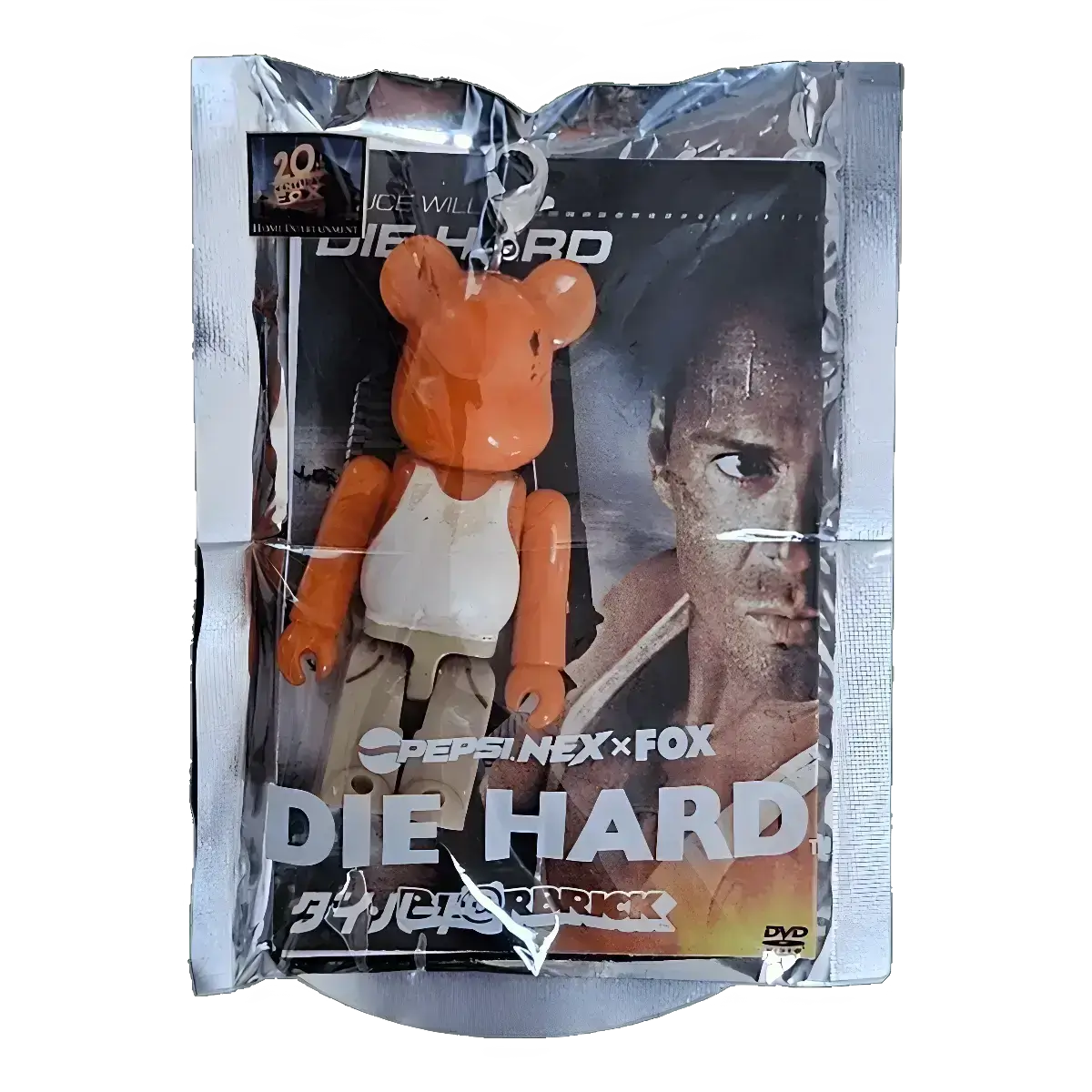 Bearbrick PEPSI.NEX × FOX - Die Hard 70% in der Verpackung
