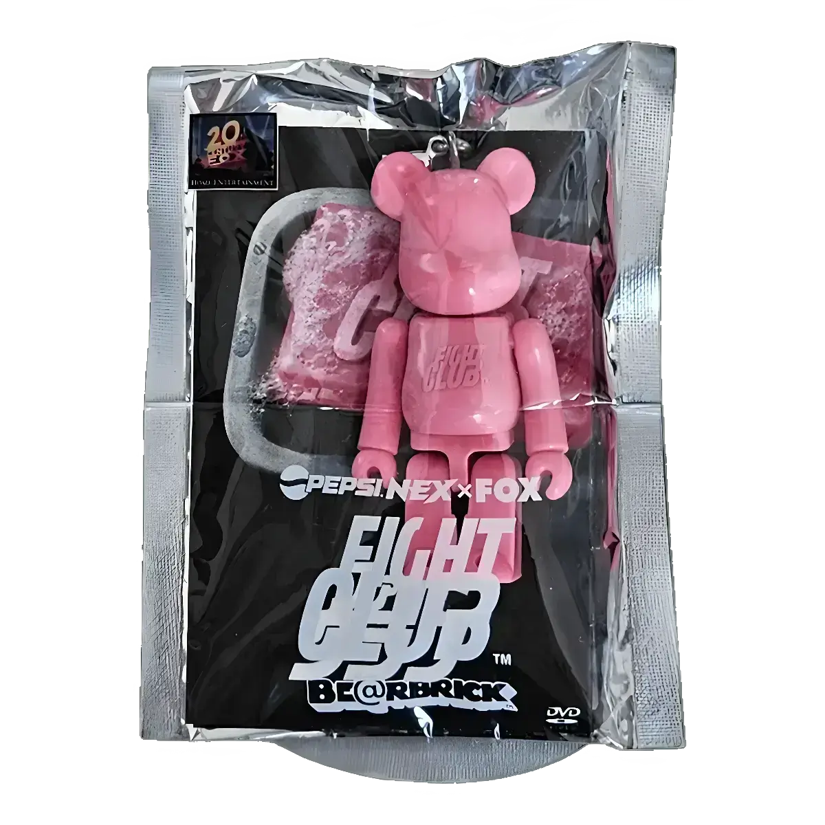 Bearbrick PEPSI.NEX × FOX - Fight Club 70% in der Verpackung