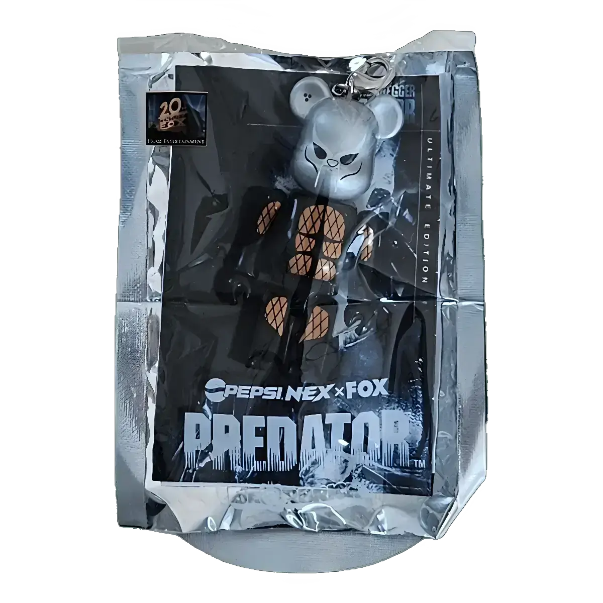 Bearbrick PEPSI.NEX × FOX - Predator 70% in der Verpackung