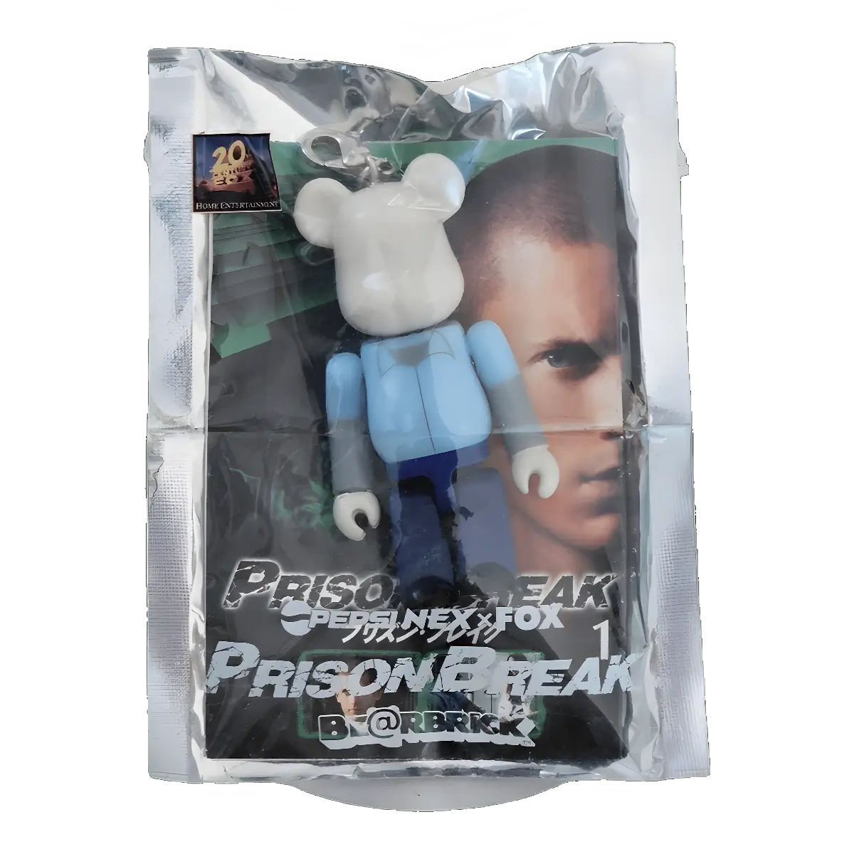 Bearbrick PEPSI.NEX × FOX - Prison Break 70% in der Verpackung
